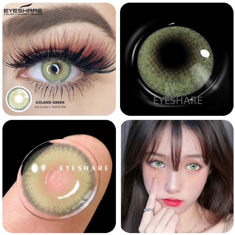 Color Contact Lenses 2pcs Color Lens Eyes Yearly Eye Contacts Beauty Colored Contacts Cosmetic Lens Contact Lenses