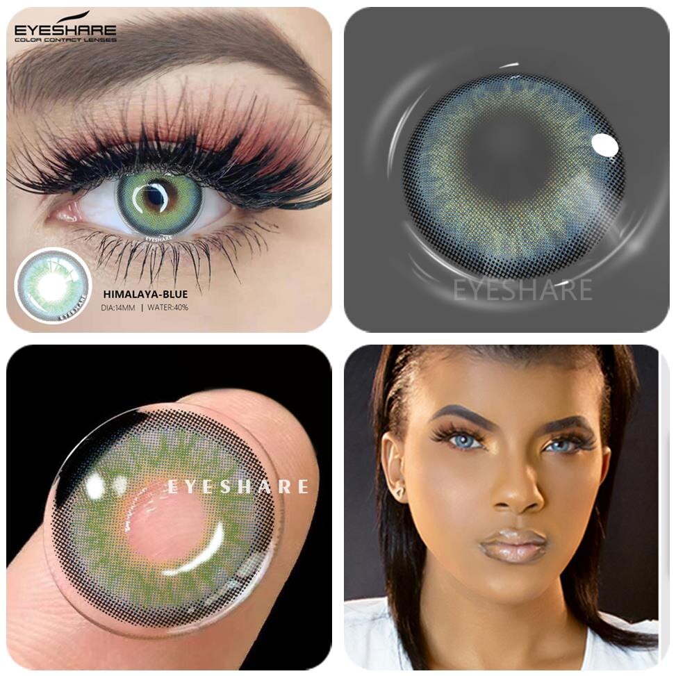 Color Contact Lenses 2pcs Color Lens Eyes Yearly Eye Contacts Beauty Colored Contacts Cosmetic Lens Contact Lenses