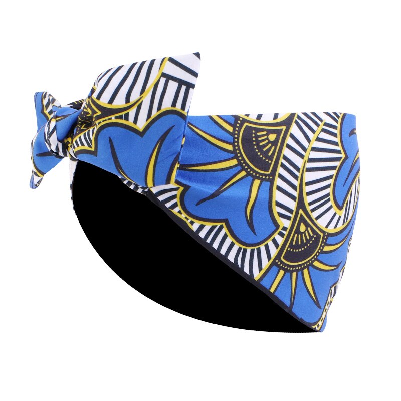 African Pattern Print Headband for Women Twist Style Hair Band Salon Make Up Hair Wrap Headwear Turban Ladies Hair Accessories