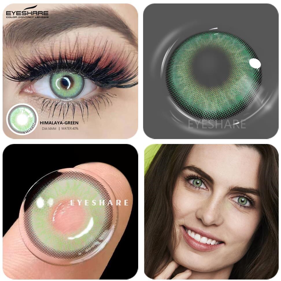 Color Contact Lenses 2pcs Color Lens Eyes Yearly Eye Contacts Beauty Colored Contacts Cosmetic Lens Contact Lenses