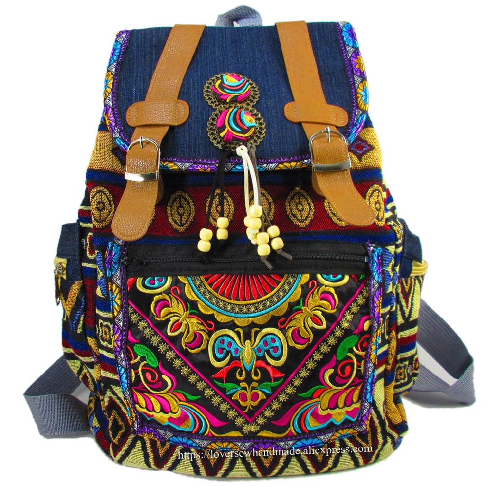 Tribal Vintage Hmong Thai Indian Ethnic Boho hippie ethnic bag, rucksack backpack bag SYS-174