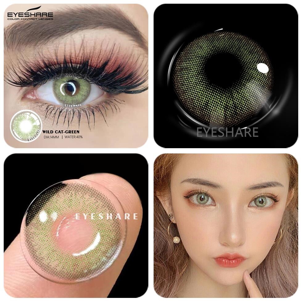 Color Contact Lenses 2pcs Color Lens Eyes Yearly Eye Contacts Beauty Colored Contacts Cosmetic Lens Contact Lenses