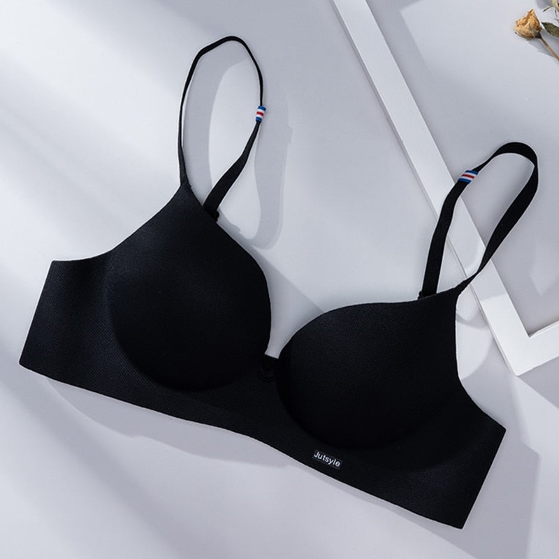 Sexy Deep U Bras For Women Push Up Lingerie Seamless Wireless Bralette Fashion Comfortable Brassiere Female Underwear Intimates