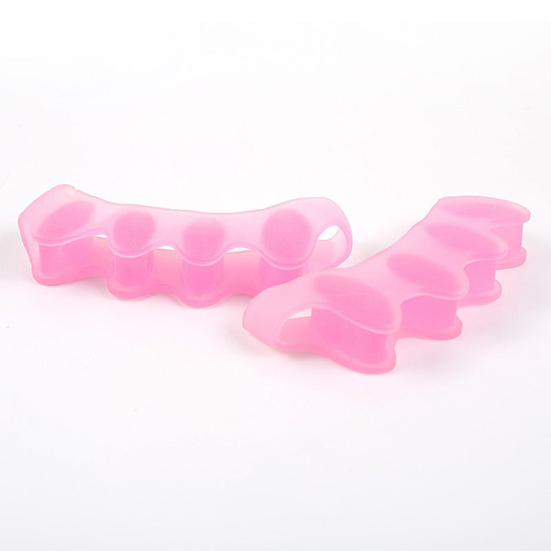 Silicone Finger Toe Protector Toe Separators Stretchers Straightener Bunion Protector Pain Relief Foot Care 5 Colors