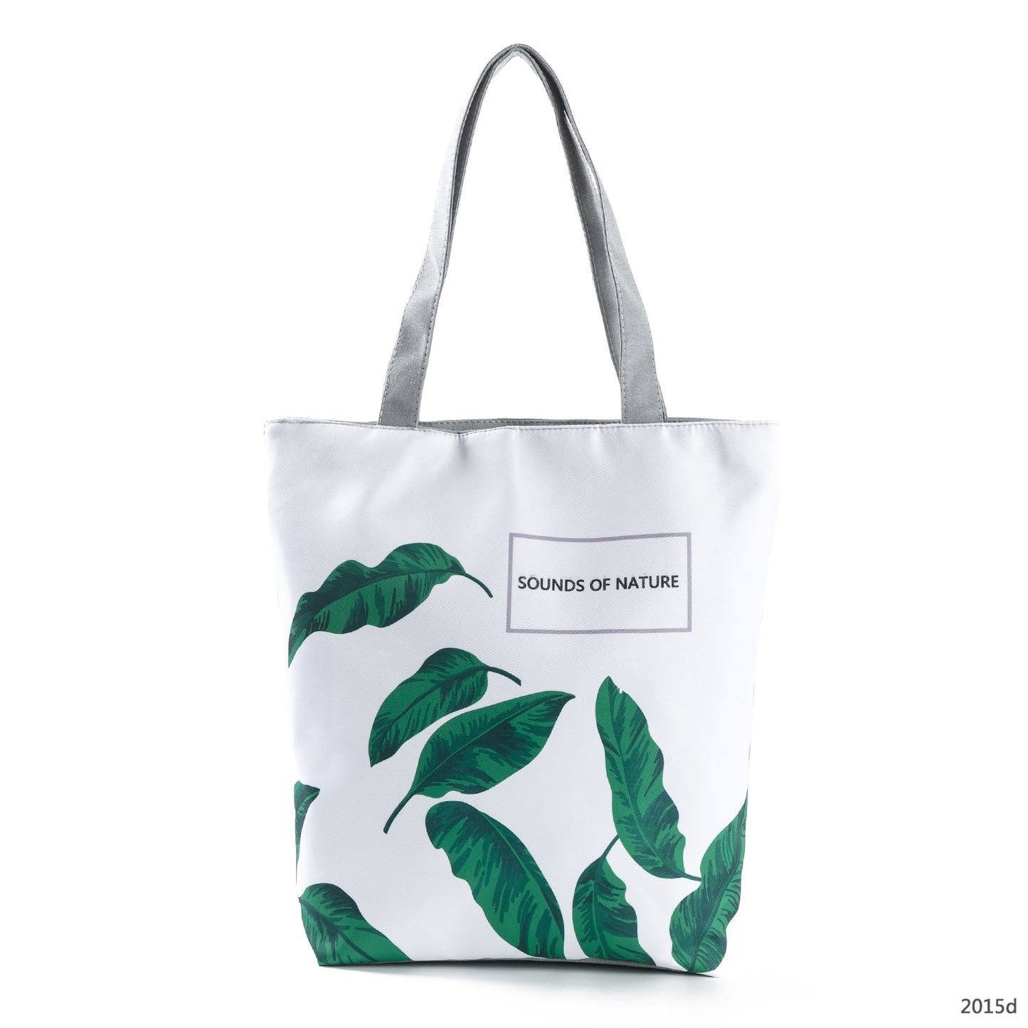 Miyahouse Summer Green Leaf Printed Women Handbag Foldable & Reusable Beach Bag Large Capacity Canvas Travel Bag For Female