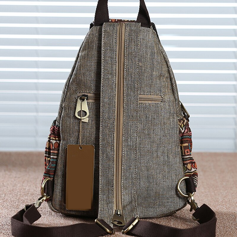 Nationally Backpack Female Printing Backpack Travel Vintage Canvas Mochila Fashion Bagpack For Girls Mochila Feminina Rucksack