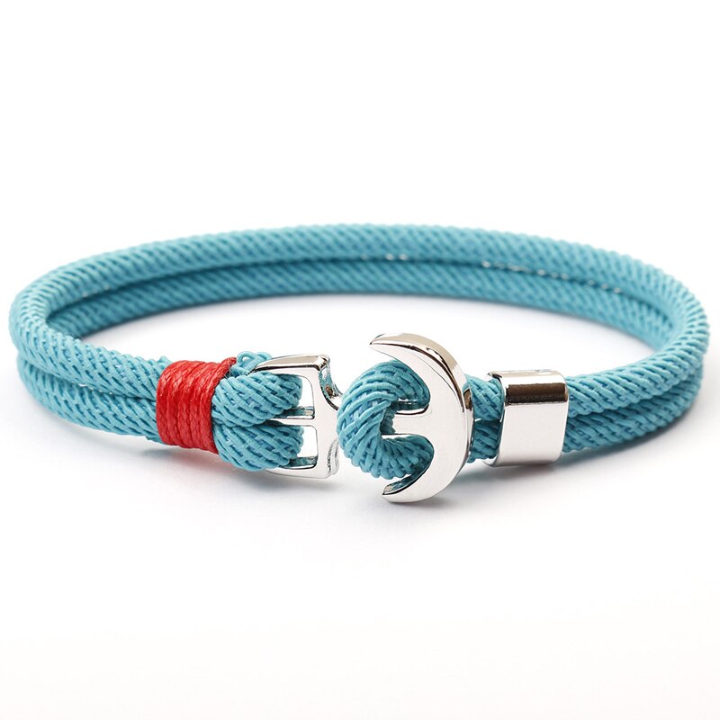 NIUYITID New Red Thread Rope Women's Bracelets Pirate Charm Anchor Bracelet On Hand pulsera hilo armbandjes dames