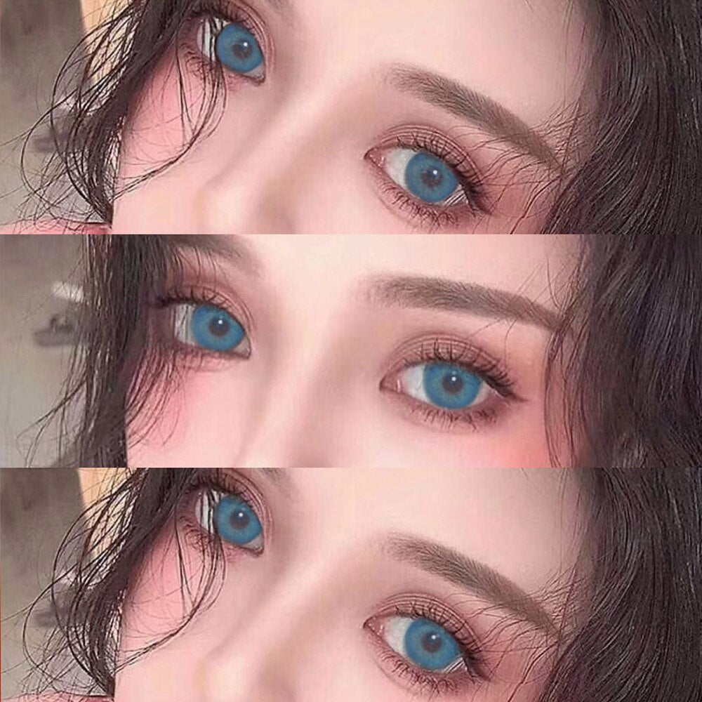 Color Contact Lenses 2pcs Color Lens Eyes Yearly Eye Contacts Beauty Colored Contacts Cosmetic Lens Contact Lenses