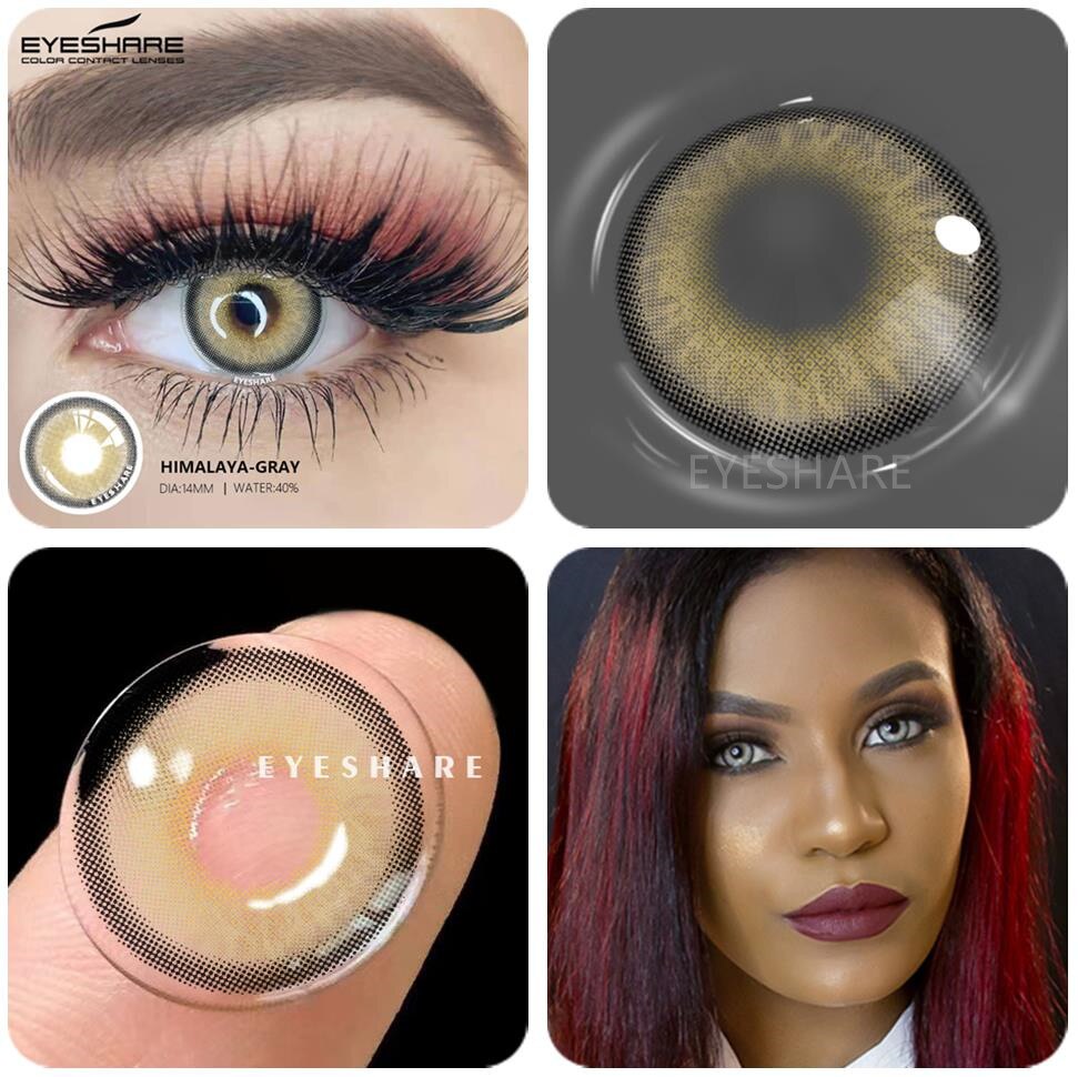 Color Contact Lenses 2pcs Color Lens Eyes Yearly Eye Contacts Beauty Colored Contacts Cosmetic Lens Contact Lenses