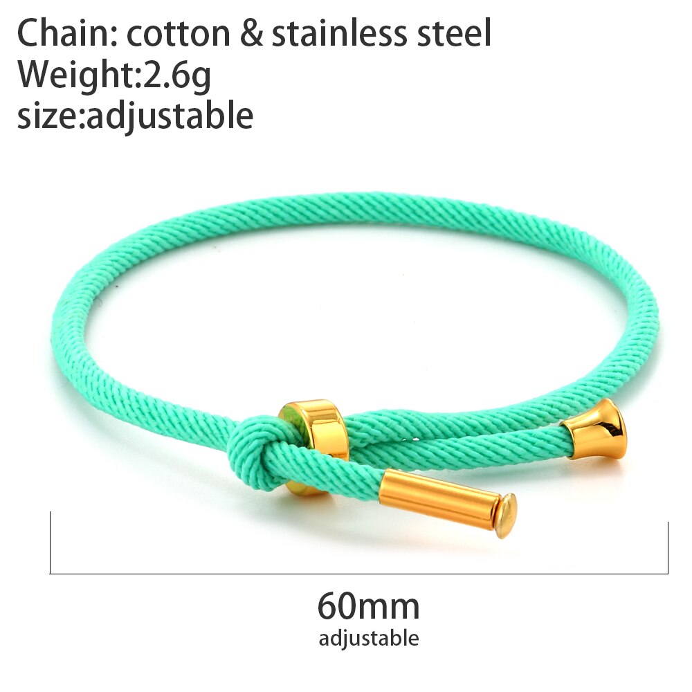 Charm Braided Chain Bracelet for Men Gold Color Women's Link Bracelets Milanese Rope Wristband Boho Couple Bracelet Gifts Friend