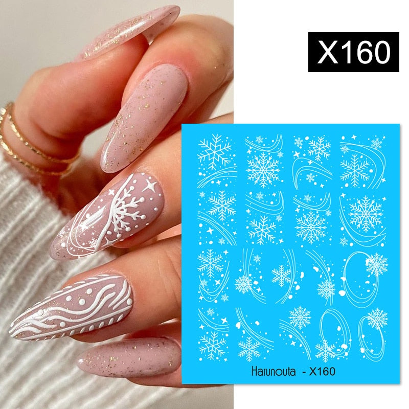 Harunouta 1 Sheet Nail Water Decals Transfer Lavender Spring Flower Leaves Nail Art Stickers Nail Art Manicure DIY