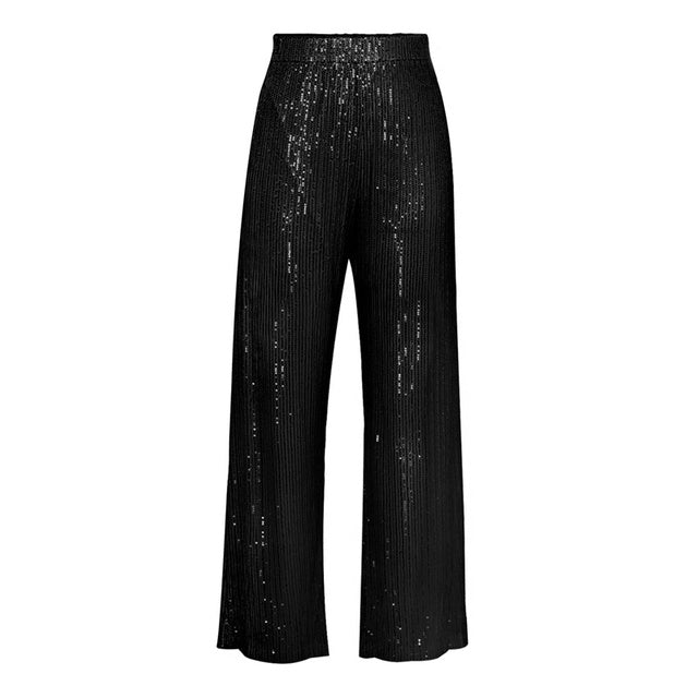 Camicetta paillettes top e pantaloni