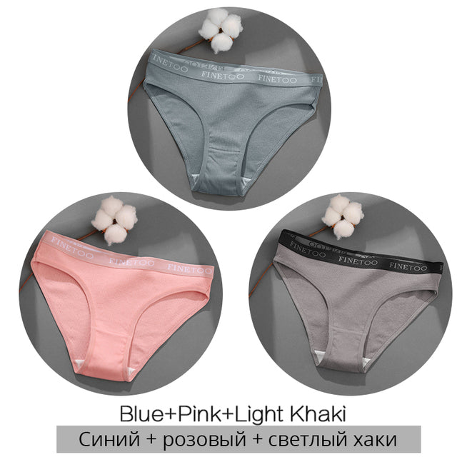 3 pz/set intimo femminile mutandine di cotone M-2XL