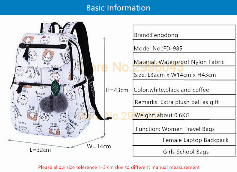 Fashion school usb bags