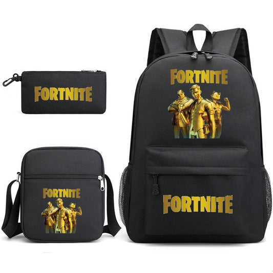 Fortnites 3pcs/set Kid Child Schoolbag Waterproof