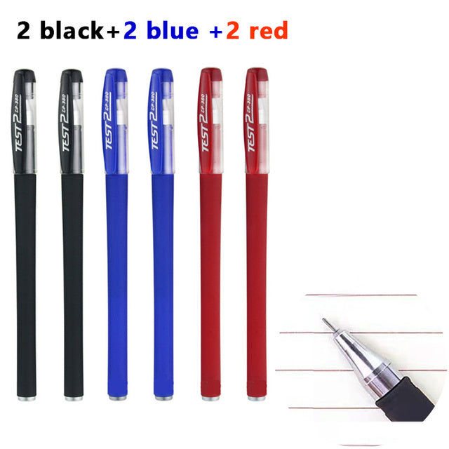 25 Pcs Set di ricarica penna a sfera nero blu rosso inchiostro Gel penna punta 0.5mm