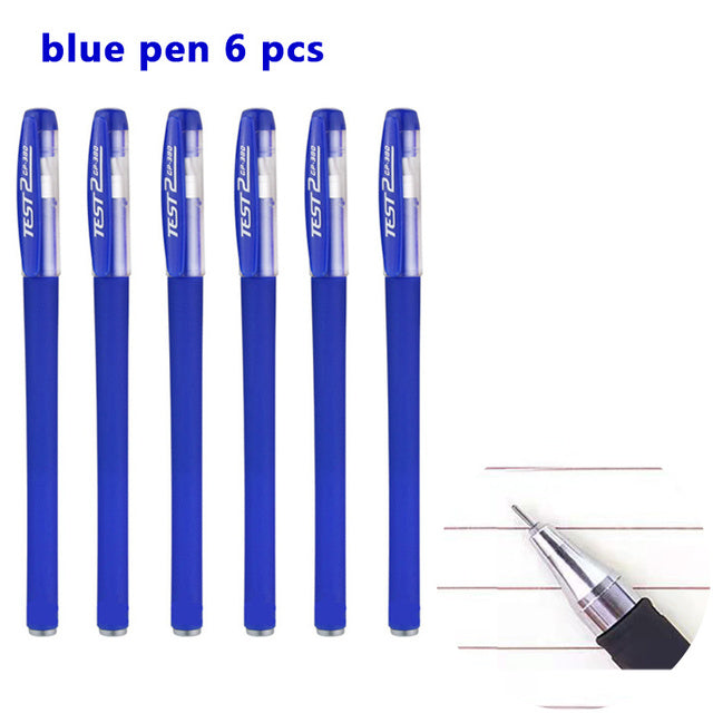 25 Pcs Set di ricarica penna a sfera nero blu rosso inchiostro Gel penna punta 0.5mm