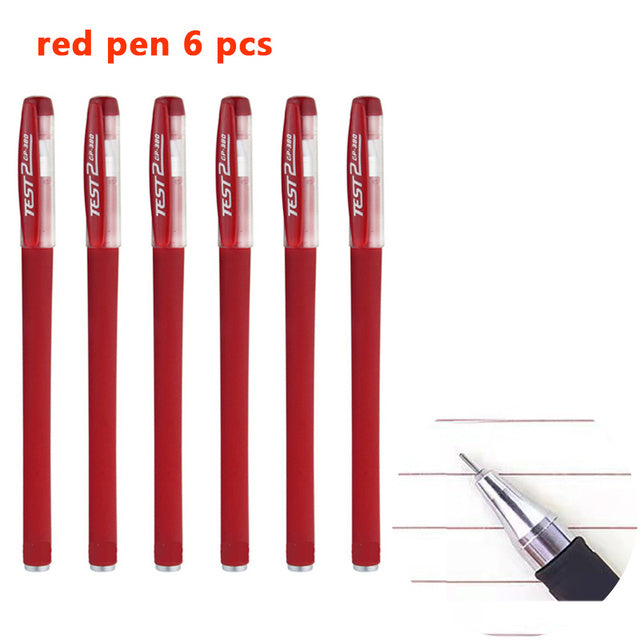 25 Pcs Set di ricarica penna a sfera nero blu rosso inchiostro Gel penna punta 0.5mm