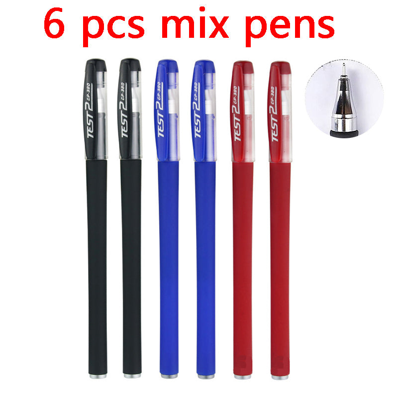 25 Pcs Set di ricarica penna a sfera nero blu rosso inchiostro Gel penna punta 0.5mm