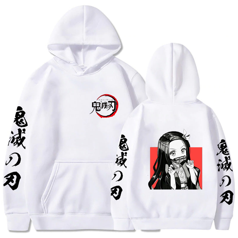 Demon Slayer Anime Felpa con Cappuccio Tg XXXL