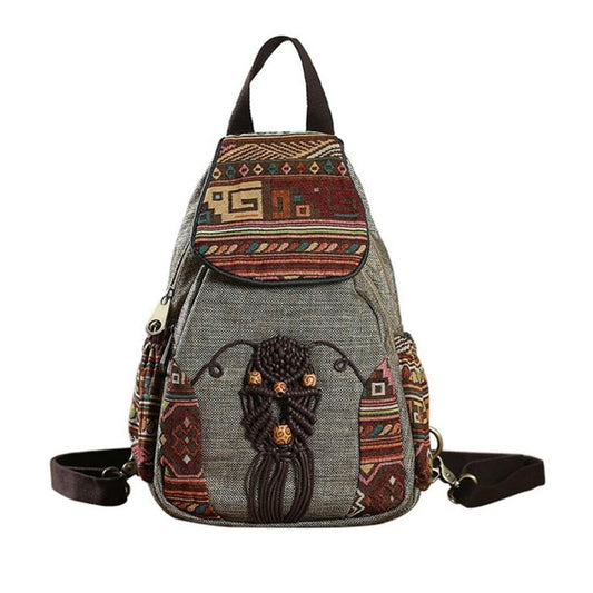 Nationally Backpack Female Printing Backpack Travel Vintage Canvas Mochila Fashion Bagpack For Girls Mochila Feminina Rucksack