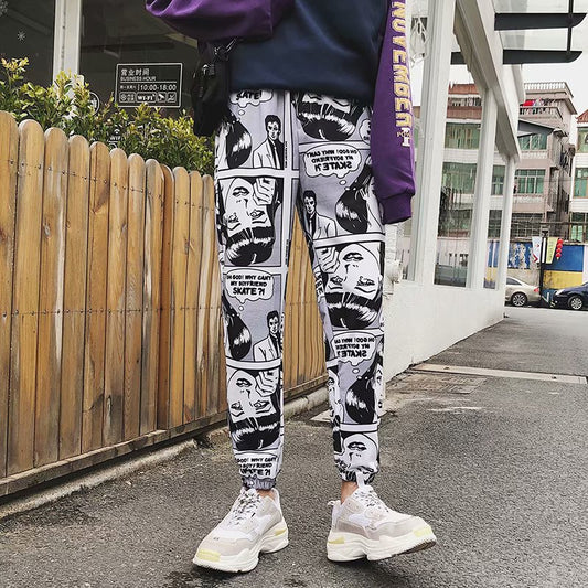 Pantalone Hip Hop Cartoon Unisex