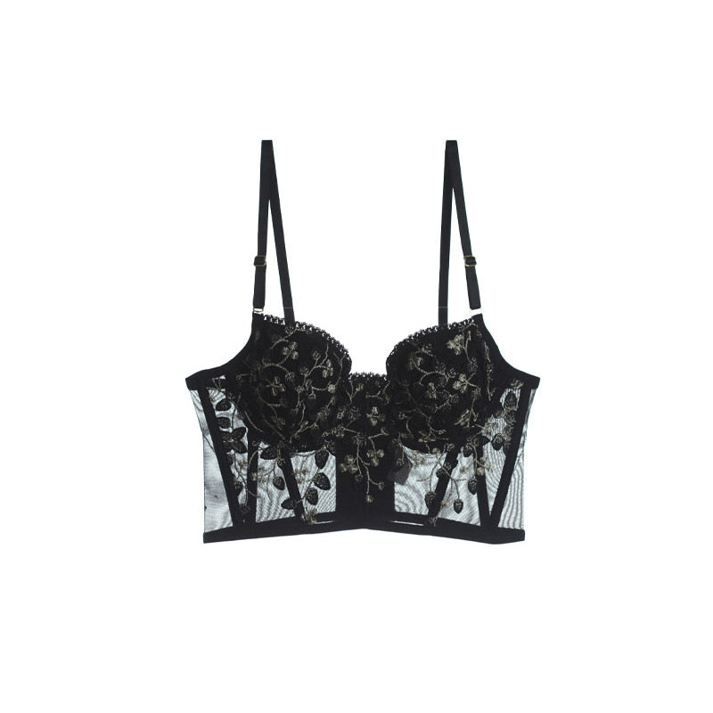 Set di Biancheria Intima da Donna Reggiseni Push Up Lingerie Francese