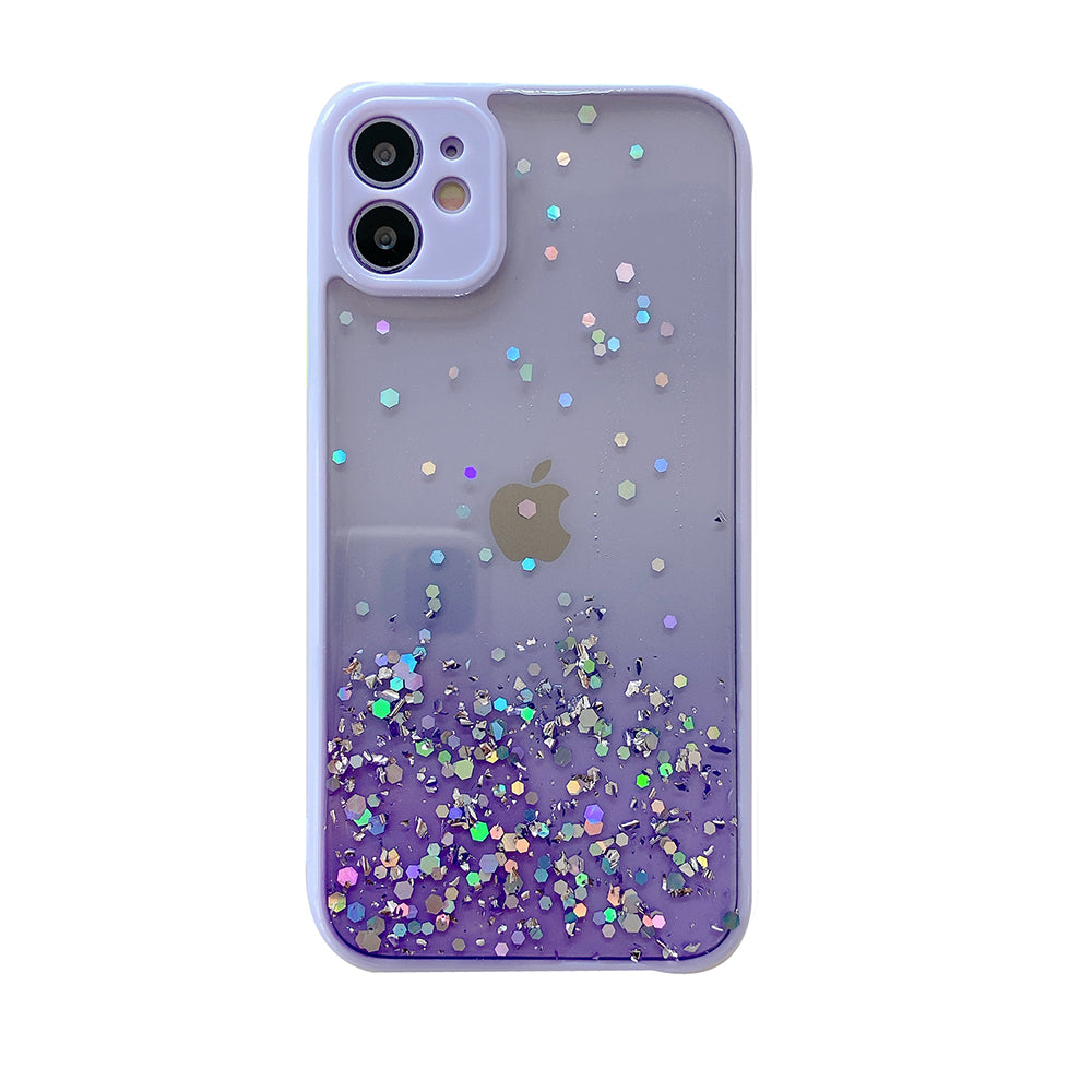 Mascherina Trasparente Paillettes Per iPhone 13 12 11 Pro Max 12 XR X XS Max 7 8
Black