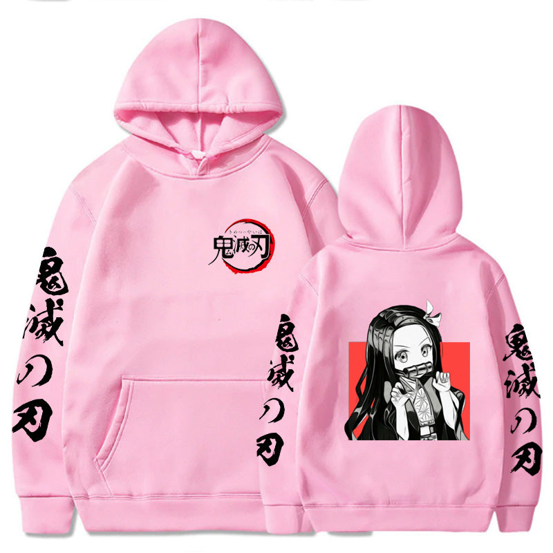 Demon Slayer Anime Felpa con Cappuccio Tg XXXL