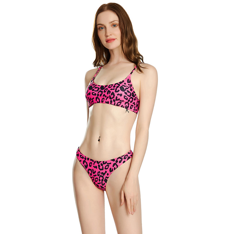 Set Reggiseno e Mutandine Push Up Leopardo