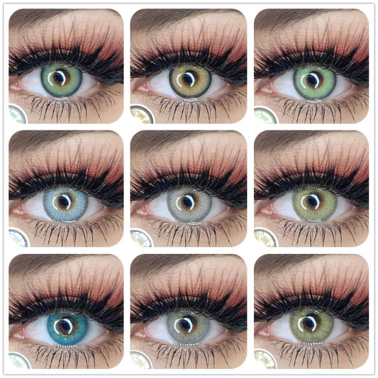 Color Contact Lenses 2pcs Color Lens Eyes Yearly Eye Contacts Beauty Colored Contacts Cosmetic Lens Contact Lenses