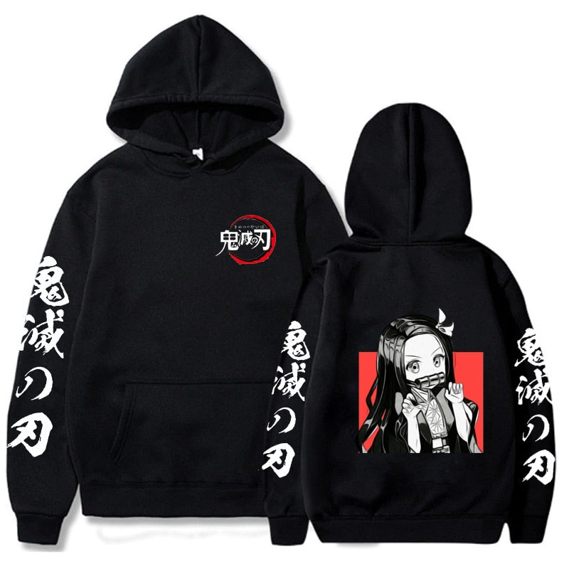 Demon Slayer Anime Felpa con Cappuccio Tg XXXL