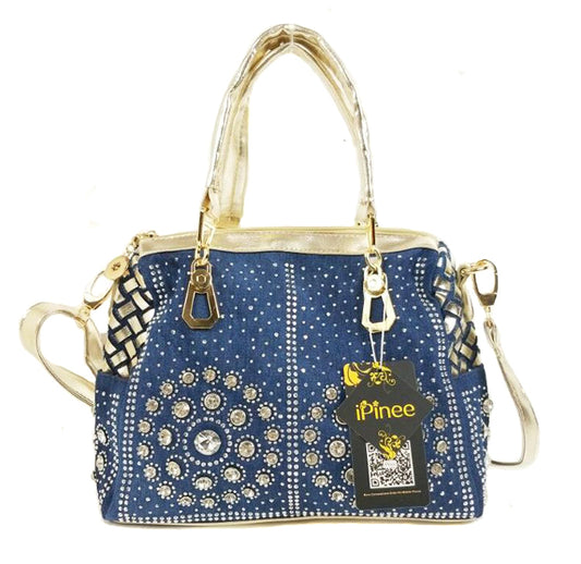 Borsa Denim Cristalli