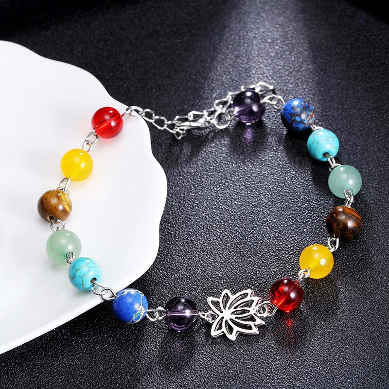 Bracciale Donna Colorato Arcobaleno Perline