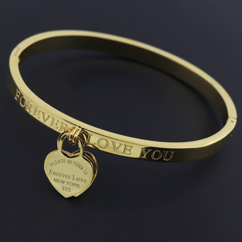 Bracciale Cuore Love You in 3 Varianti