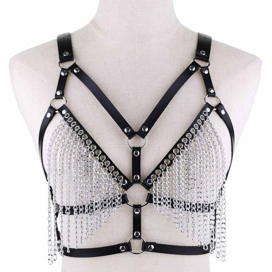 Reggiseno Goth Punk Catena