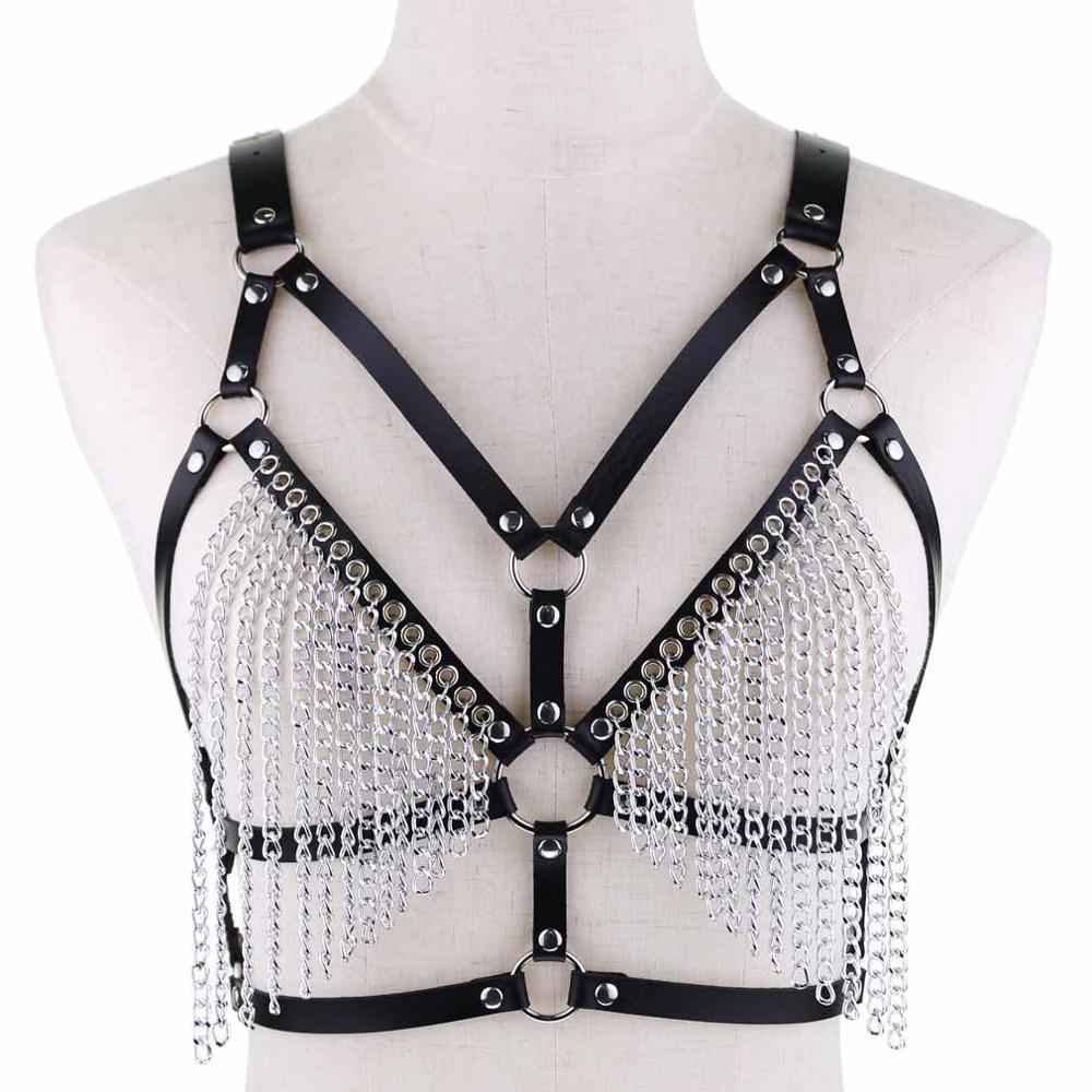 Reggiseno Goth Punk Catena