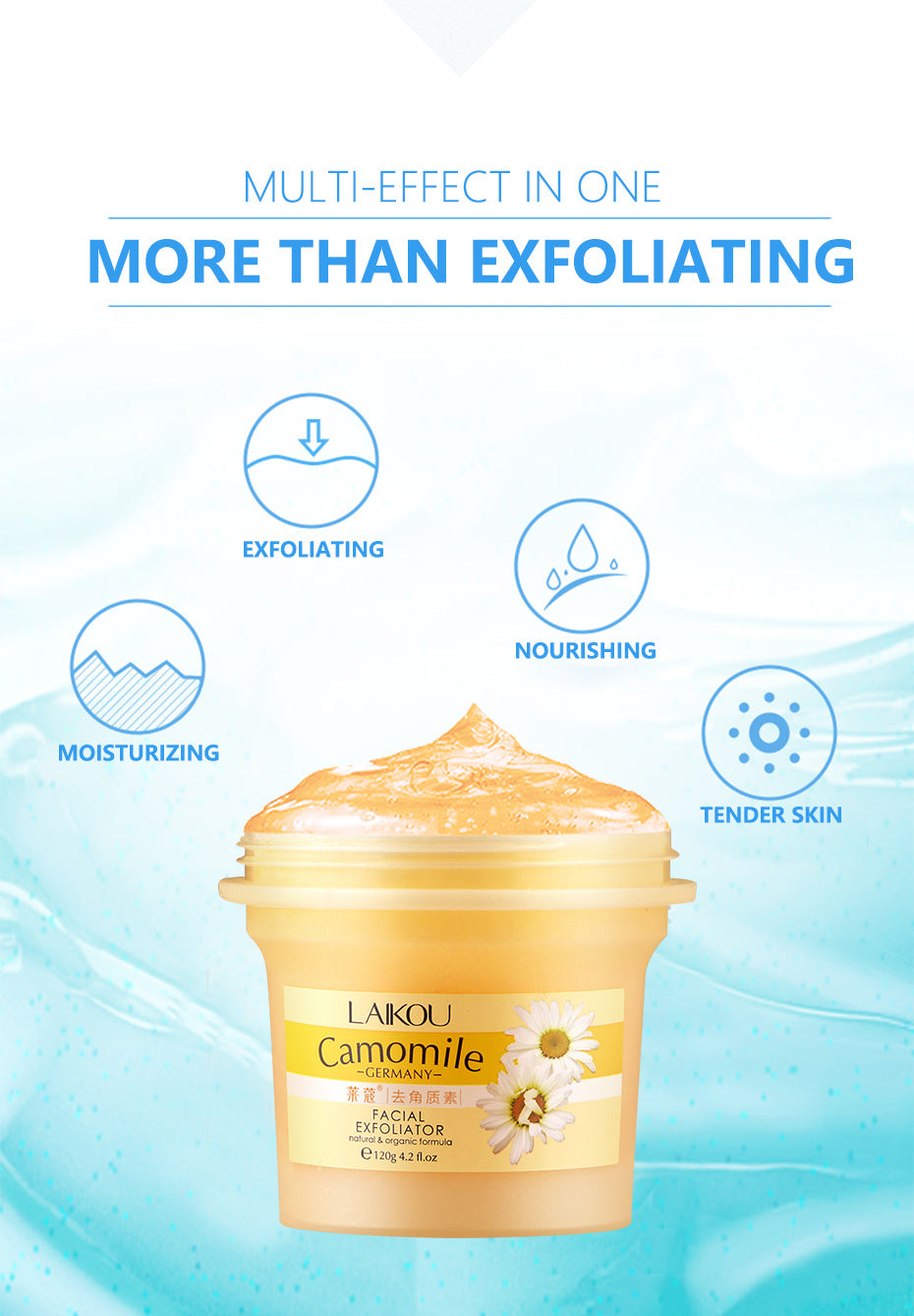 Crema Esfoliante Viso  Estratto di Camomilla