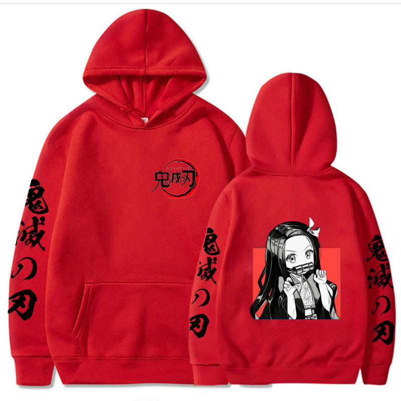 Demon Slayer Anime Felpa con Cappuccio Tg XXXL