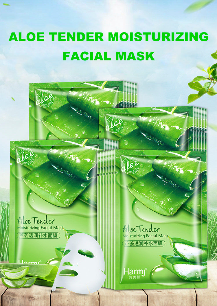 Maschera Viso Aloe Vera 10 pezzi