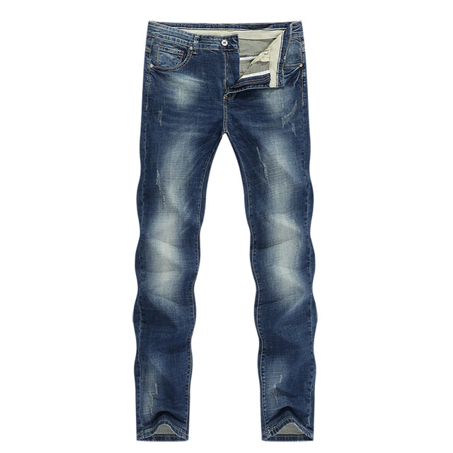 Jeans blu scuro uomo Stretch Slim in Denim