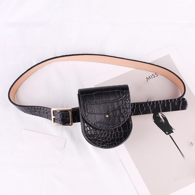 Marsupio in pelle PU Fashion Fanny Pack Retro