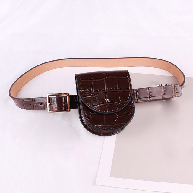 Marsupio in pelle PU Fashion Fanny Pack Retro