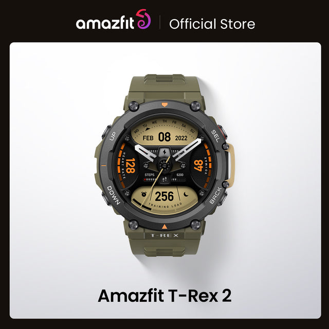 Nuovo Amazfit T Rex 2 Smartwatch GPS Modalità sportive integrate Smart Watch per Android iOS