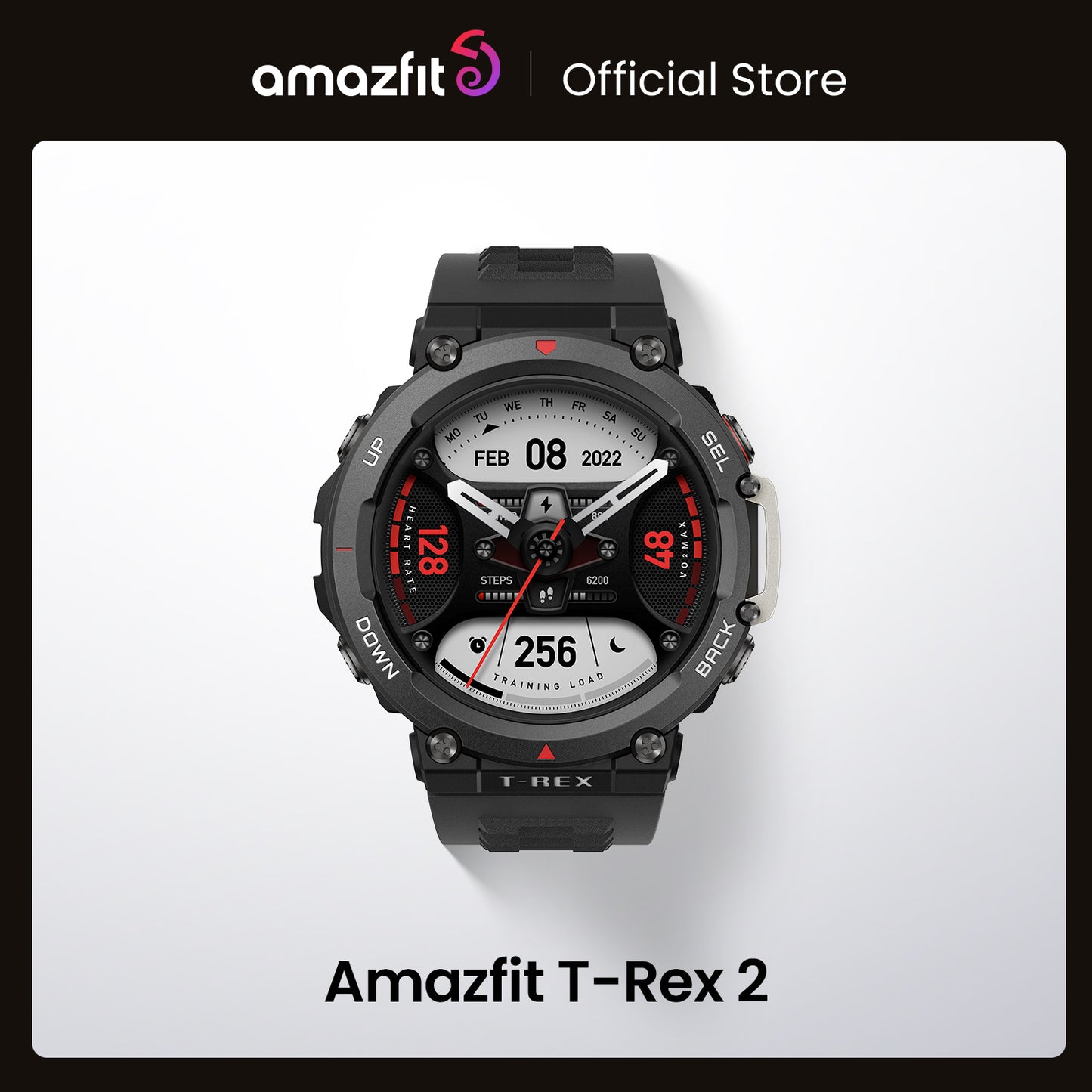 Amazfit T Rex 2 Smartwatch T-Rex 2 Dual Band Route Import 150 + modalità sportive integrate Smart Watch