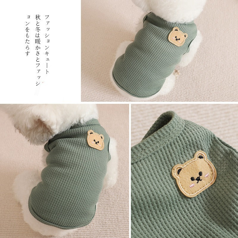 Orso gilet Pet Chihuahua cotone estate traspirante