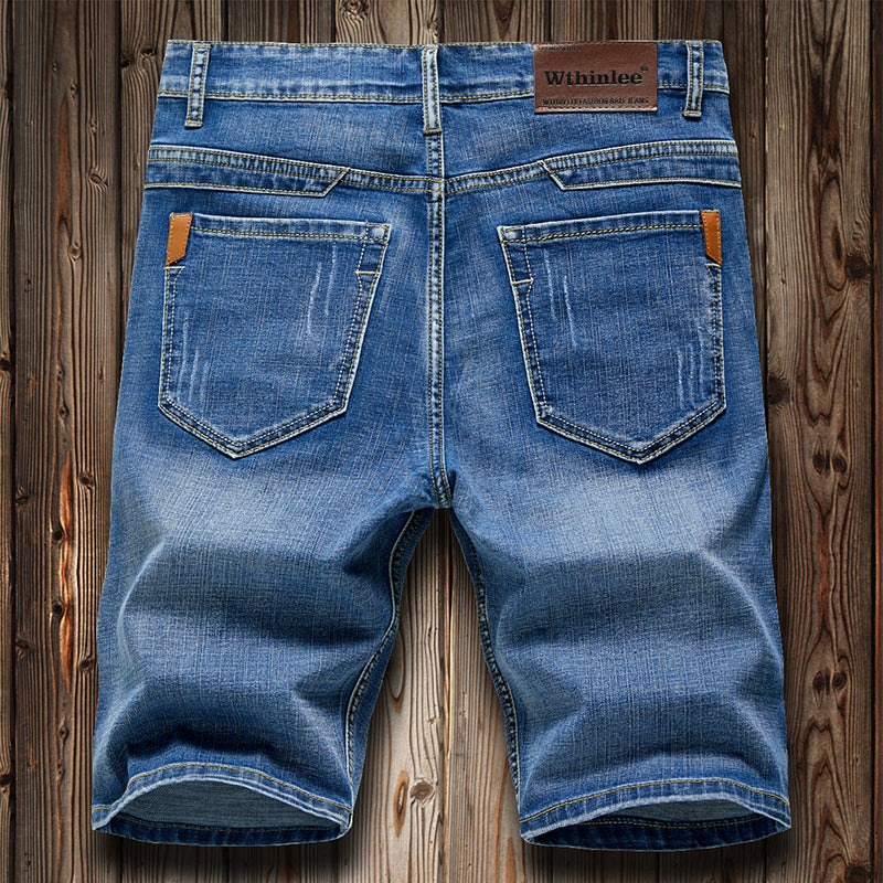 Pantaloncini di Jeans Slim da uomo