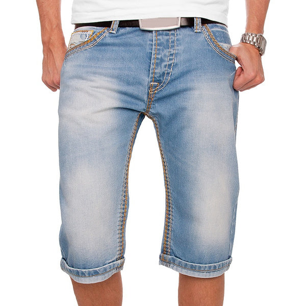 Pantaloncini di Jeans da uomo Casual estivi Streetwear