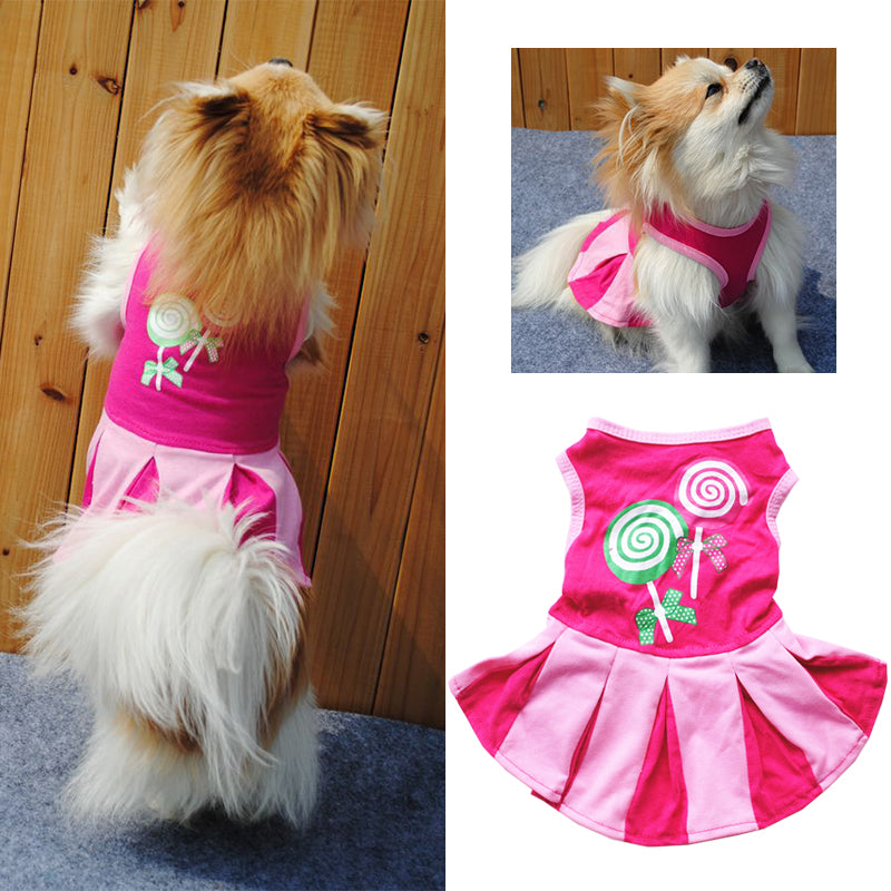 Cute Dog Dress Vestiti per Cani di Piccola Taglia