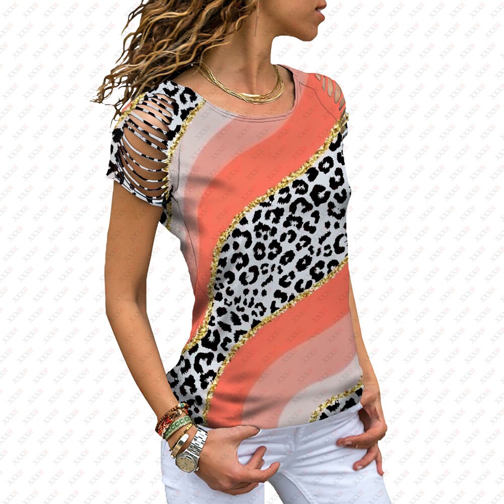 T-shirt Leopard